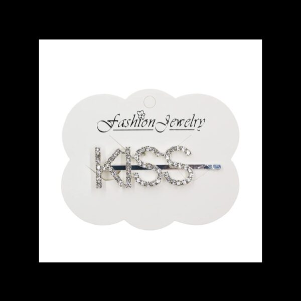 Kiss Hair Pin Silver